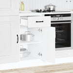 Kitchen Base Cabinet Kalmar White - Engineered Wood