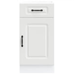 Kitchen Base Cabinet Kalmar White - Engineered Wood