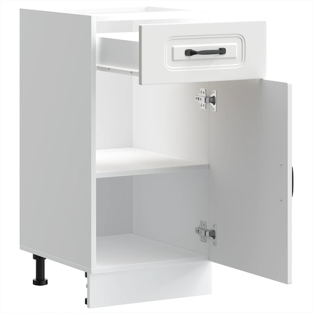 Kitchen Base Cabinet Kalmar White - Engineered Wood
