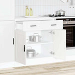 Kitchen Base Cabinet White Engineered Wood | HomeAndLiving