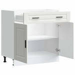 Kitchen Base Cabinet White Engineered Wood | HomeAndLiving