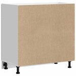 Kitchen Base Cabinet White Engineered Wood | HomeAndLiving