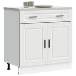 Kitchen Base Cabinet White Engineered Wood | HomeAndLiving