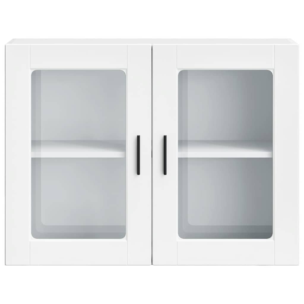 Kitchen Wall Cabinet Glass Door 80cm White | HomeAndLiving