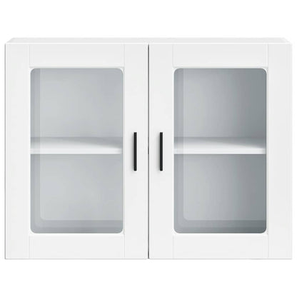 Kitchen Wall Cabinet Glass Door 80cm White | HomeAndLiving
