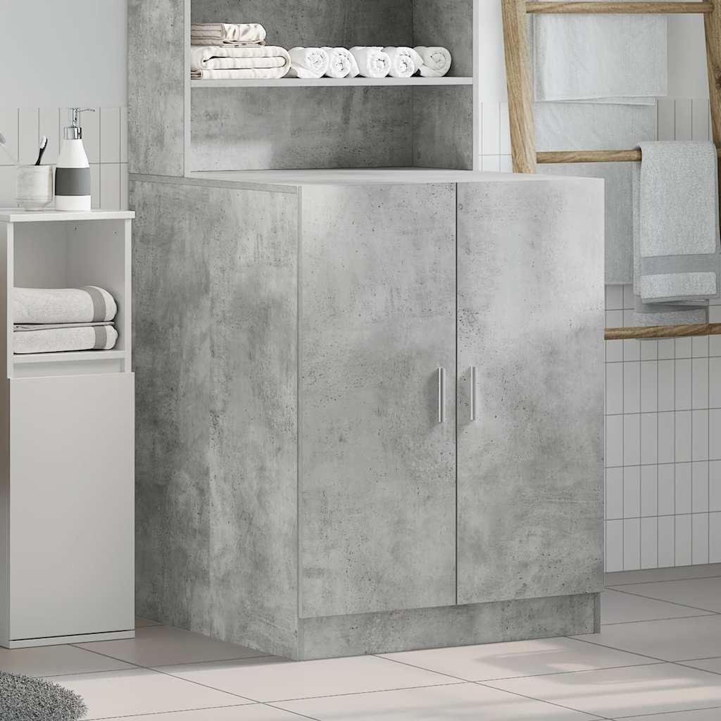 Washing Machine Cabinet Concrete Grey 70.5cm | HomeAndLiving