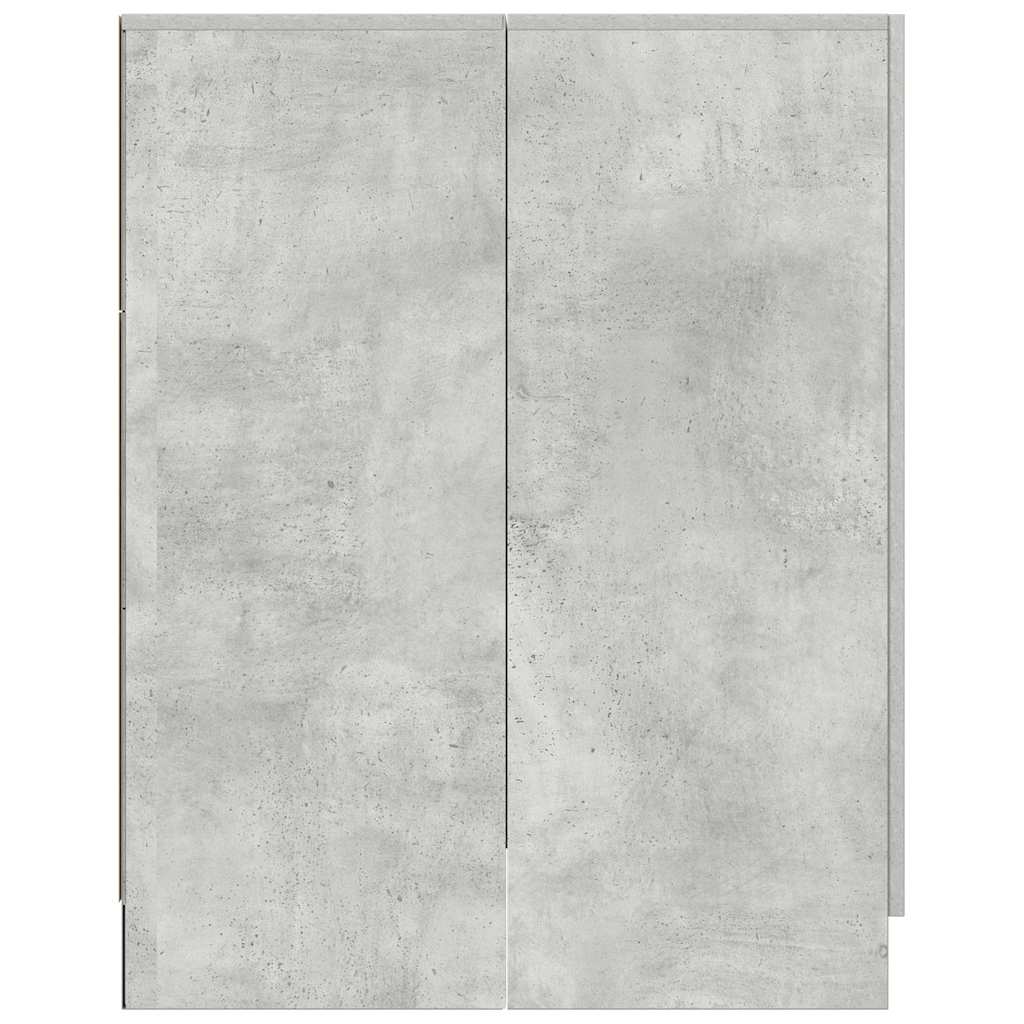 Washing Machine Cabinet Concrete Grey 70.5cm | HomeAndLiving
