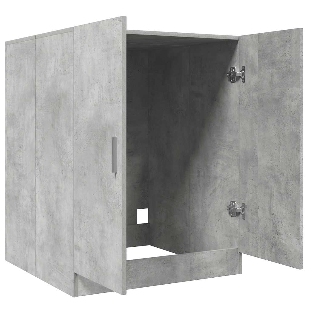 Washing Machine Cabinet Concrete Grey 70.5cm | HomeAndLiving