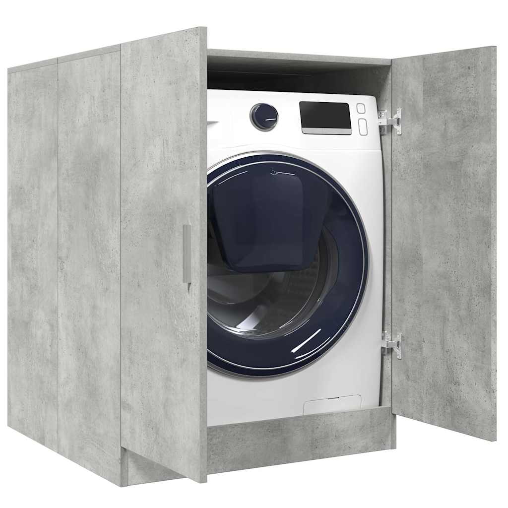 Washing Machine Cabinet Concrete Grey 70.5cm | HomeAndLiving