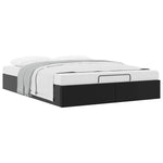 Ottoman Bed Frame without Mattress Black Double