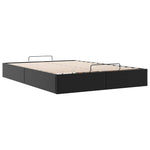 Ottoman Bed Frame without Mattress Black Double