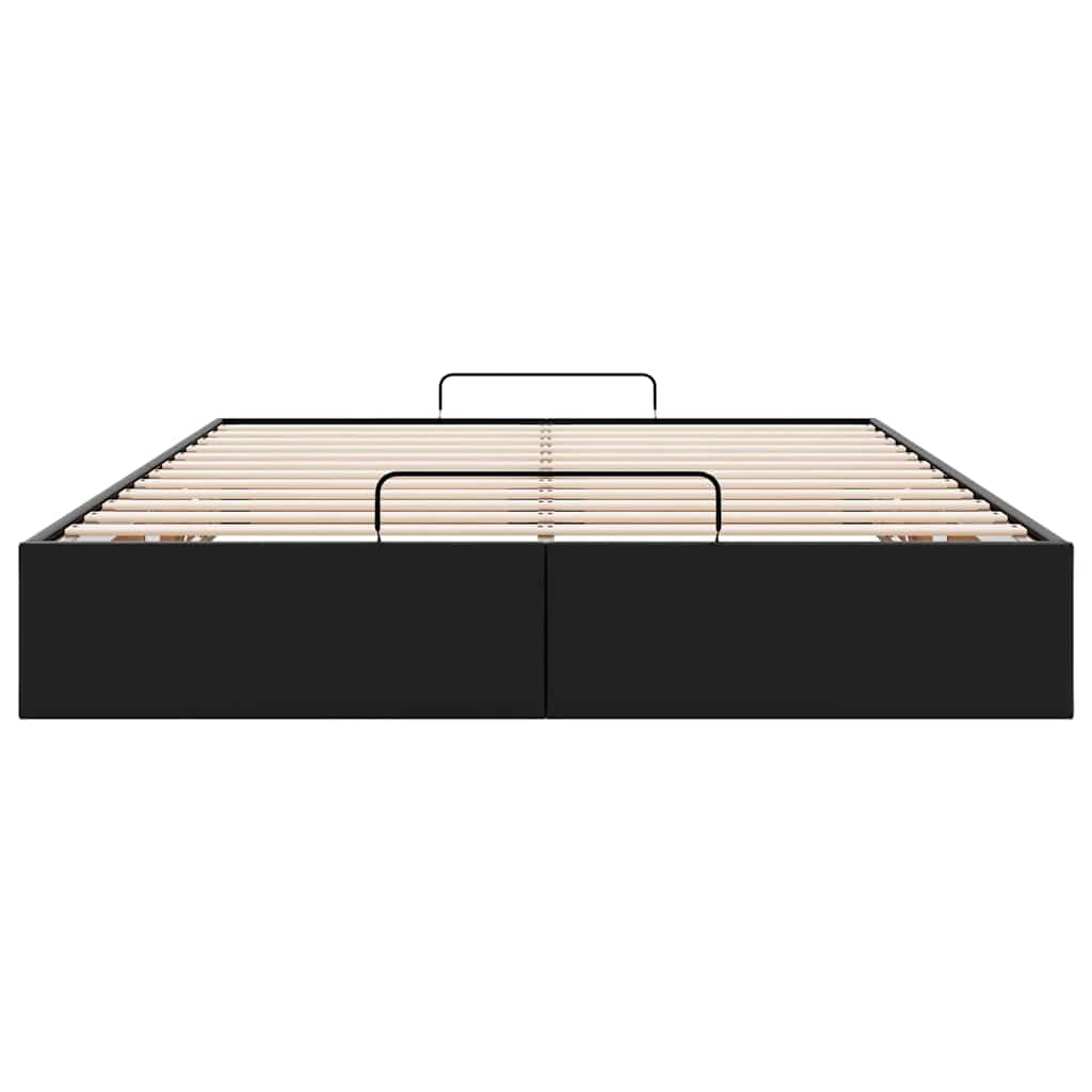 Ottoman Bed Frame without Mattress Black Double