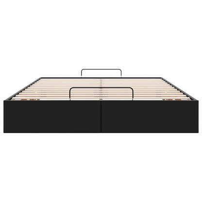 Ottoman Bed Frame without Mattress Black Double