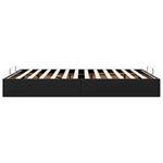 Ottoman Bed Frame without Mattress Black Double