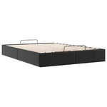 Ottoman Bed Frame without Mattress Black Double