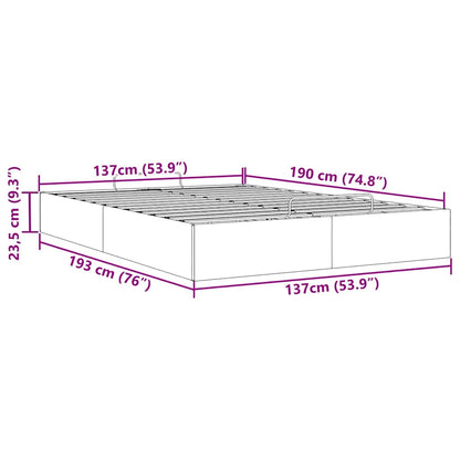 Ottoman Bed Frame without Mattress Black Double