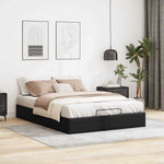 Ottoman Bed Frame without Mattress Black Double