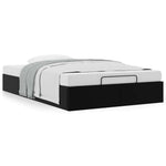 Ottoman Bed Frame without Mattress Black Double