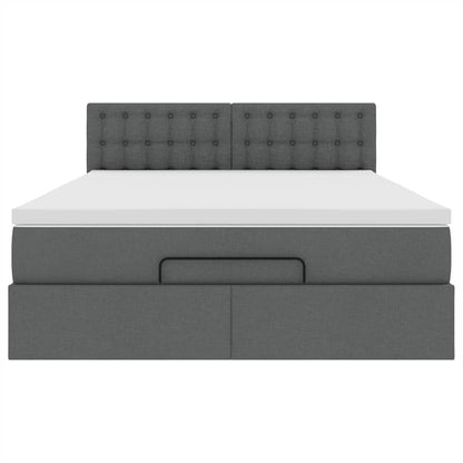 Ottoman Bed with Mattress - Queen Fabric