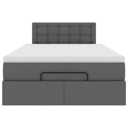 Ottoman Bed with Mattress King Single Fabric