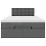 Ottoman Bed with Mattress King Single Fabric