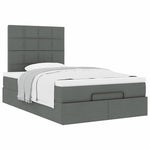 Dark Grey Ottoman Bed with Mattress and Easy-Lift Storage King Single