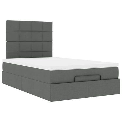 Dark Grey Ottoman Bed with Mattress and Easy-Lift Storage King Single