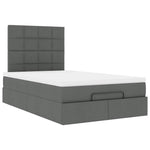 Dark Grey Ottoman Bed with Mattress and Easy-Lift Storage King Single
