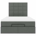 Dark Grey Ottoman Bed with Mattress and Easy-Lift Storage King Single