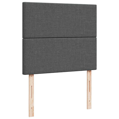 King Single Dark Grey Ottoman Bed with Fabric Upholstery and LED
