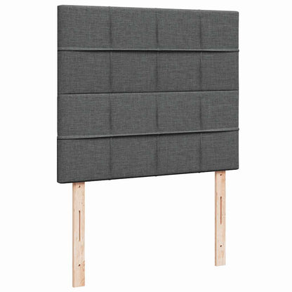 King Single Ottoman Storage Bed with Pocket Spring Mattress and LED Strip Dark Grey