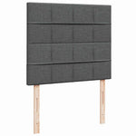 King Single Ottoman Storage Bed with Pocket Spring Mattress and LED Strip Dark Grey