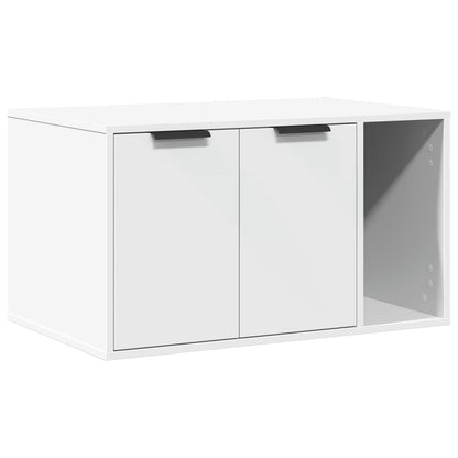Cat Litter Box Enclosure Cabinet White 80cm | HomeAndLiving