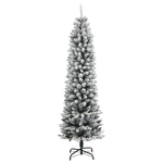 Artificial Christmas Tree with 300 LEDs and Flocked Snow