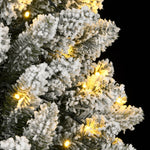 Artificial Christmas Tree with 300 LEDs and Flocked Snow