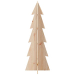 Wooden Christmas Tree for Decoration 112 cm Solid Wood Pine