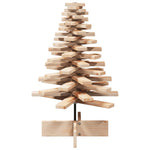 Wooden Christmas Tree for Decoration 112 cm Solid Wood Pine