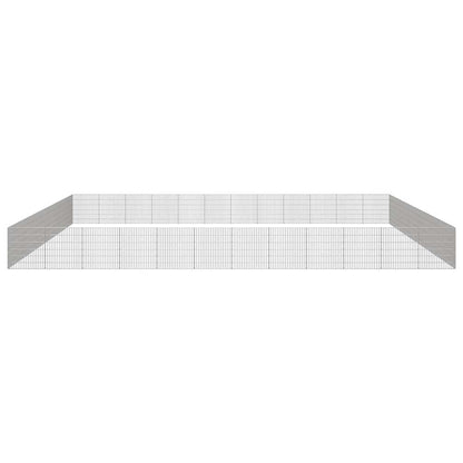 Free Range Animal Enclosure 48-Panel Galvanised