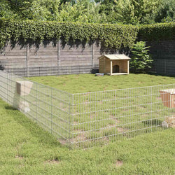 Free Range Animal Enclosure 48-Panel Galvanised