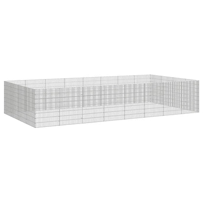 Free Range Animal Enclosure 24-Panel Galvanised Iron