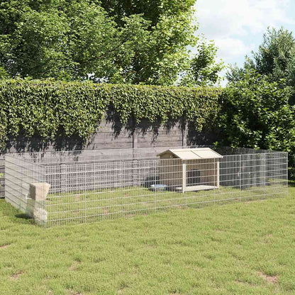 Free Range Animal Enclosure 24-Panel Galvanised Iron