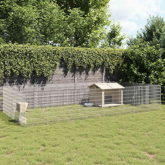 Free Range Animal Enclosure 24-Panel Galvanised Iron
