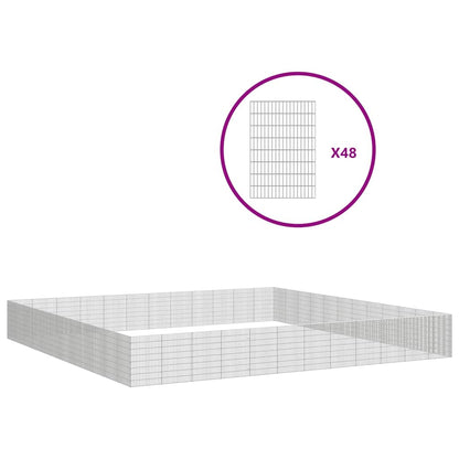 Free Range Animal Enclosure 48-Panel Galvanised Iron