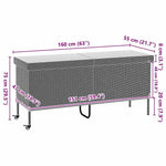 Premium Garden Storage Box with Wheels Home Use Garden Leisure