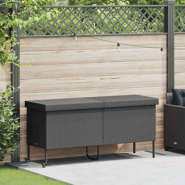  Premium Garden Storage Box with Wheels Home Use Garden Leisure