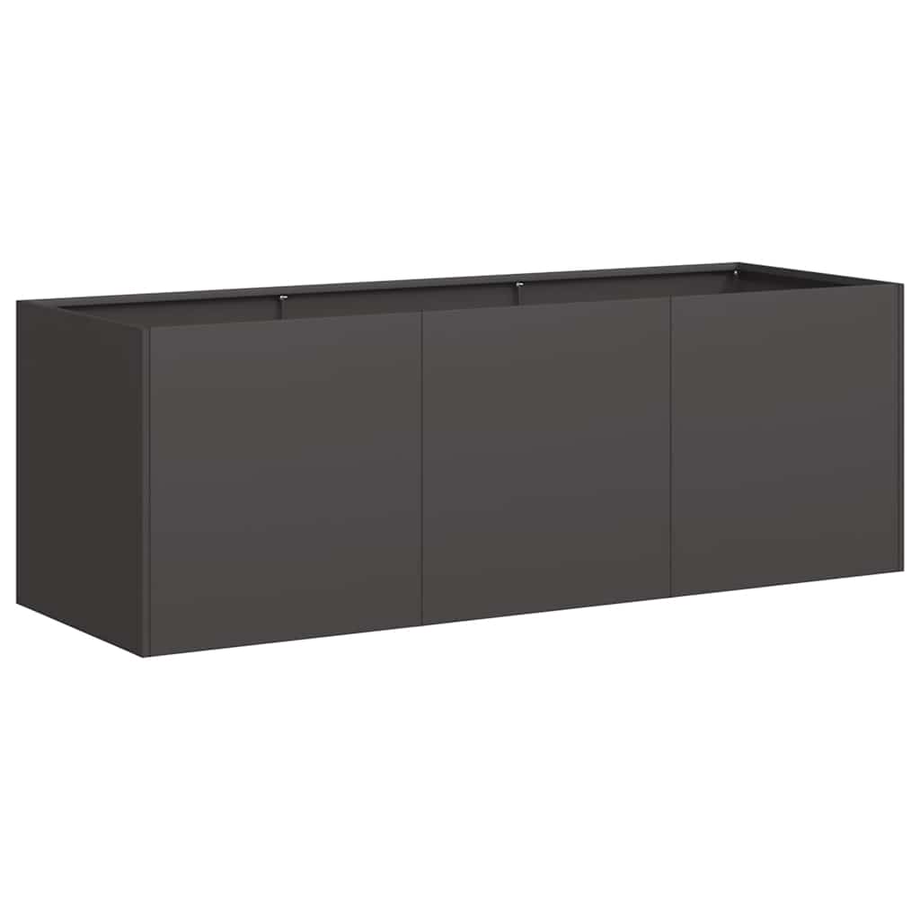 Steel Garden Planter 120cm Black Outdoor | HomeAndLiving