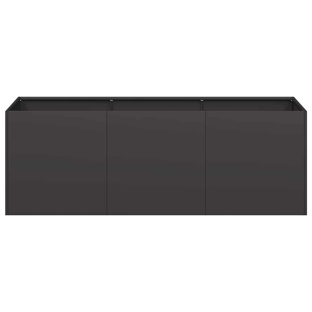 Steel Garden Planter 120cm Black Outdoor | HomeAndLiving