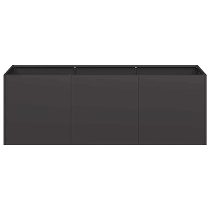 Steel Garden Planter 120cm Black Outdoor | HomeAndLiving