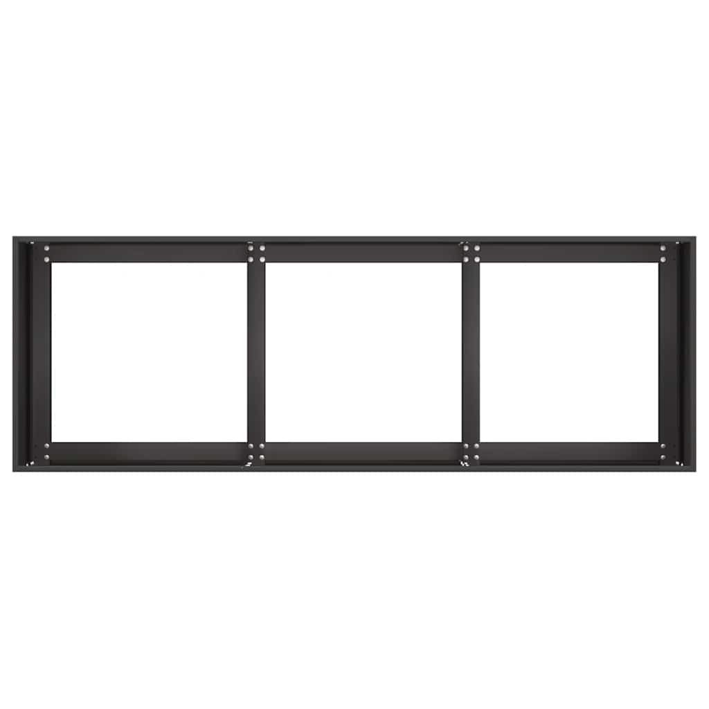 Steel Garden Planter 120cm Black Outdoor | HomeAndLiving