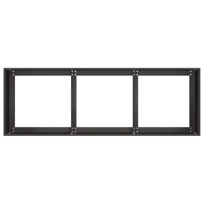 Steel Garden Planter 120cm Black Outdoor | HomeAndLiving